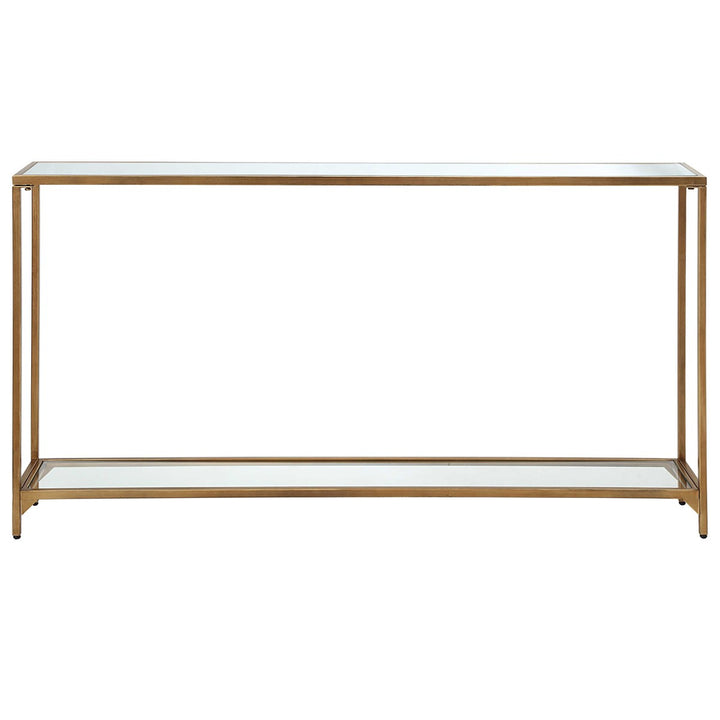 Narrow Gold Console Table