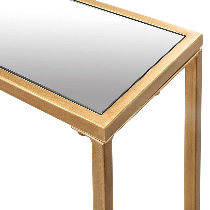 Narrow Gold Console Table