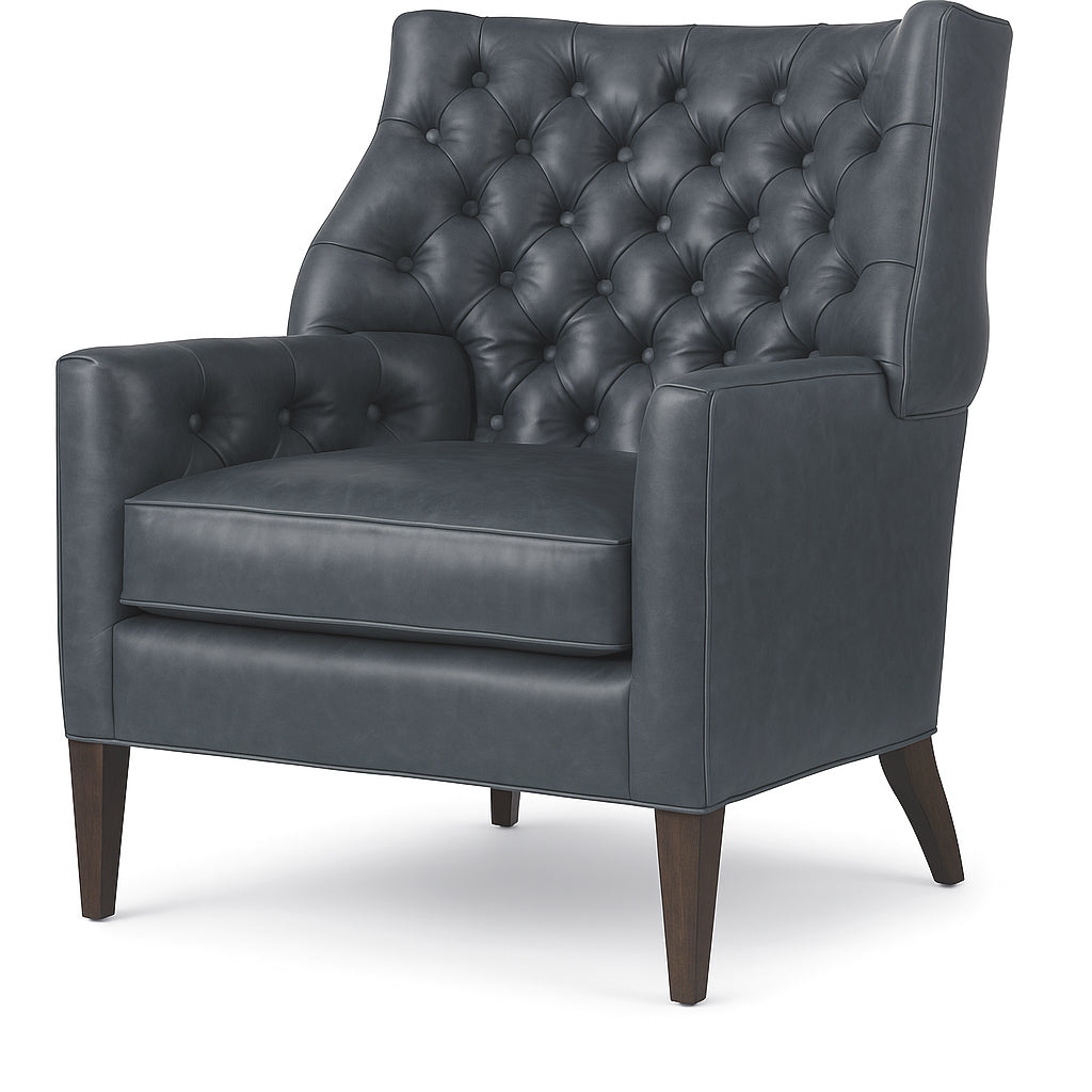 Webster Leather Chair & Ottoman