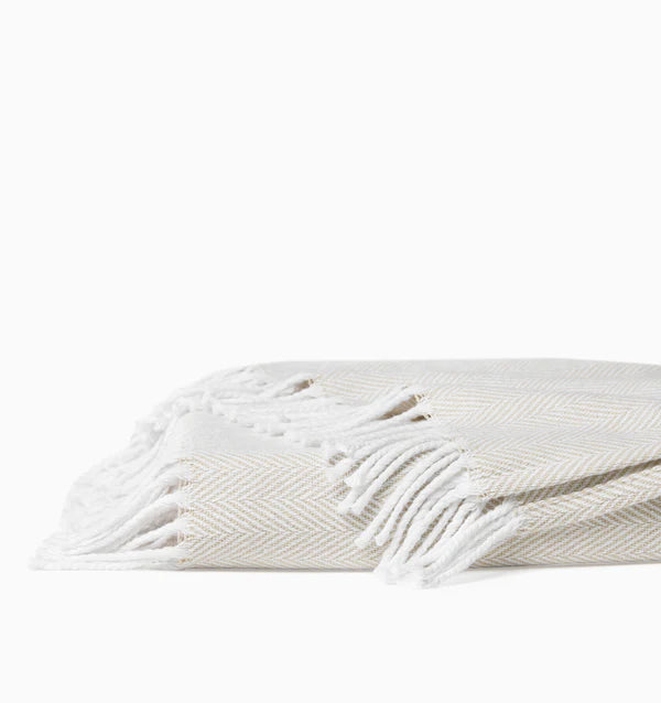 Celine Throw- White Fringe